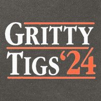 Gritty Tigs October Ready 2024 Playoff Baseball Season Cotton Canvas Backpack