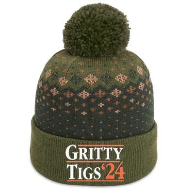 Gritty Tigs October Ready 2024 Playoff Baseball Season The Baniff Cuffed Pom Beanie