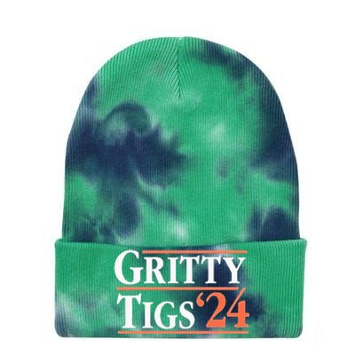 Gritty Tigs October Ready 2024 Playoff Baseball Season Tie Dye 12in Knit Beanie