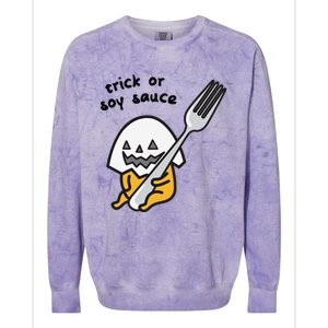 Gudetama Trick Or Treat Halloween Colorblast Crewneck Sweatshirt