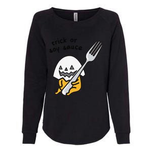 Gudetama Trick Or Treat Halloween Womens California Wash Sweatshirt