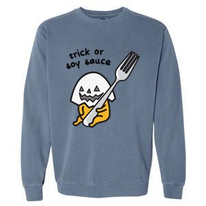 Gudetama Trick Or Treat Halloween Garment-Dyed Sweatshirt