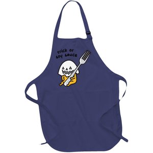 Gudetama Trick Or Treat Halloween Full-Length Apron With Pockets