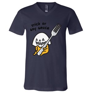 Gudetama Trick Or Treat Halloween V-Neck T-Shirt