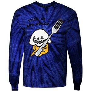 Gudetama Trick Or Treat Halloween Tie-Dye Long Sleeve Shirt