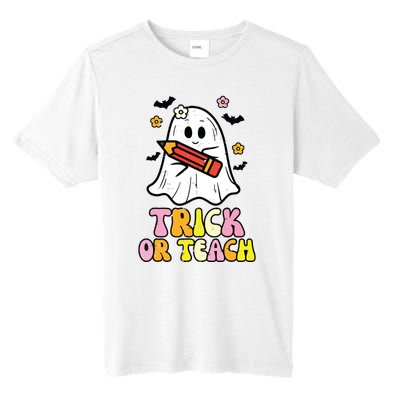 Ghost Trick Or Teach Retro Teacher Halloween Costume Tall Fusion ChromaSoft Performance T-Shirt