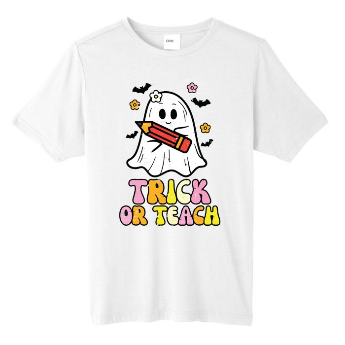 Ghost Trick Or Teach Retro Teacher Halloween Costume Tall Fusion ChromaSoft Performance T-Shirt