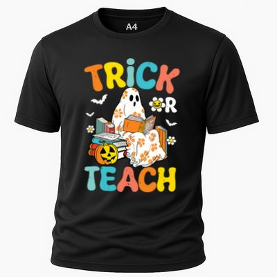 Groovy Trick Or Teach Funny Teacher Halloween Costume Performance Shirt