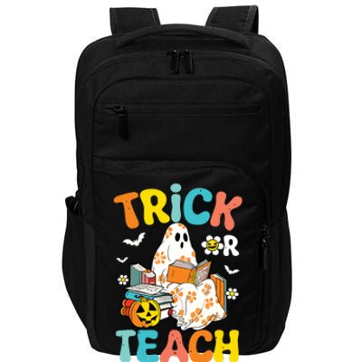 Groovy Trick Or Teach Funny Teacher Halloween Costume Impact Tech Backpack