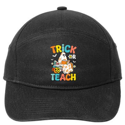 Groovy Trick Or Teach Funny Teacher Halloween Costume 7-Panel Snapback Hat