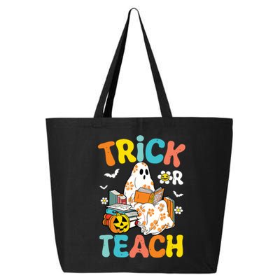 Groovy Trick Or Teach Funny Teacher Halloween Costume 25L Jumbo Tote