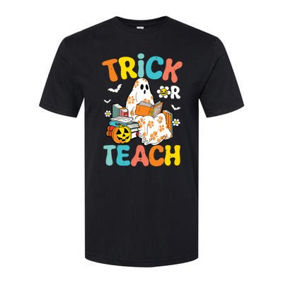 Groovy Trick Or Teach Funny Teacher Halloween Costume Softstyle® CVC T-Shirt