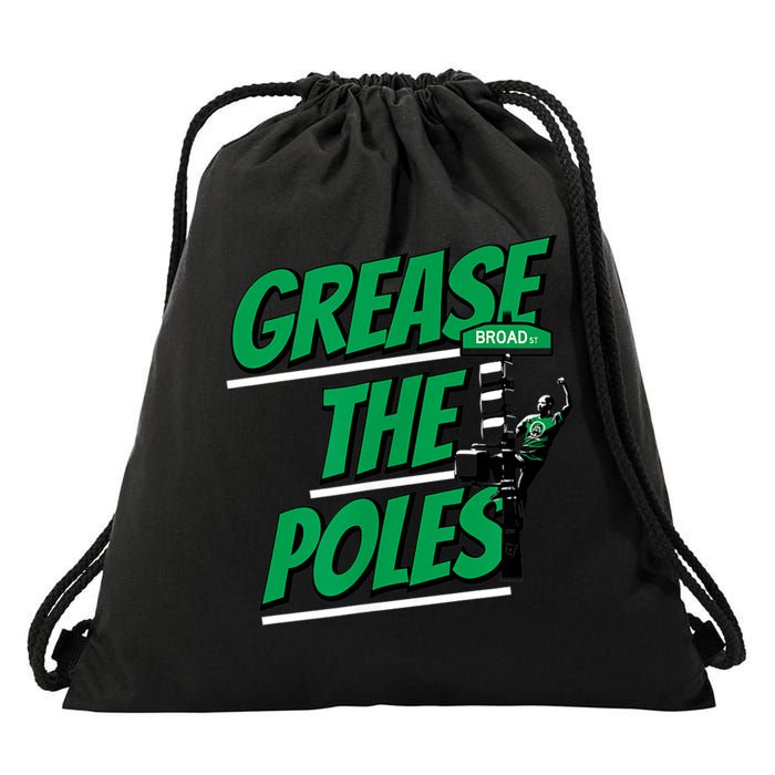 Grease The Poles Philadelphia Football Drawstring Bag
