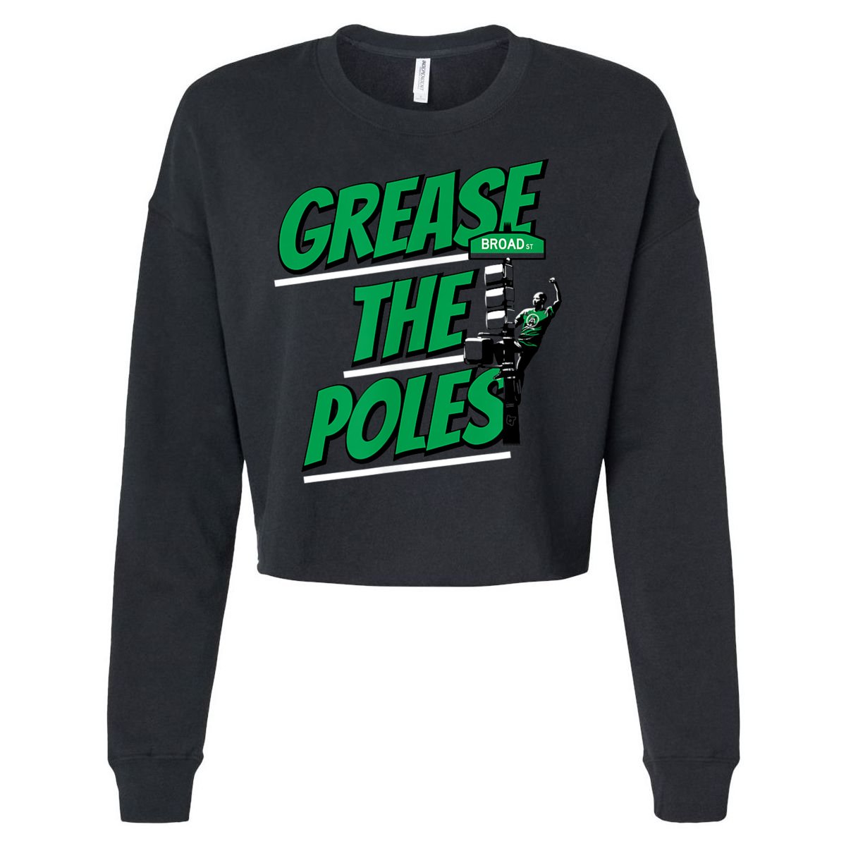 Grease The Poles Philadelphia Football Cropped Pullover Crew