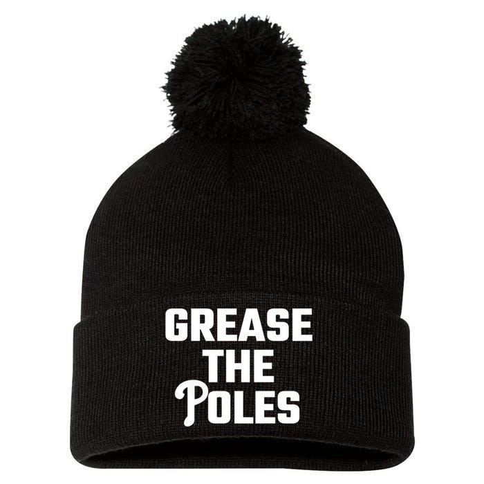 Grease The Poles Philadelphia Pom Pom 12in Knit Beanie