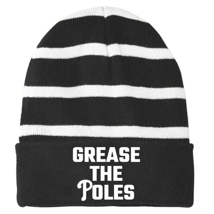 Grease The Poles Philadelphia Striped Beanie with Solid Band