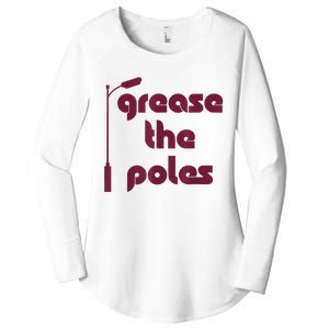 Grease The Poles Philadelphia Philly Baseball Design Women's Perfect Tri Tunic Long Sleeve Shirt