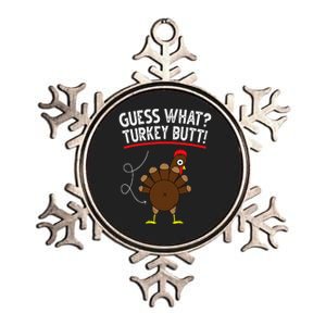 Guess Turkey Pilgrim Thanksgiving Metallic Star Ornament