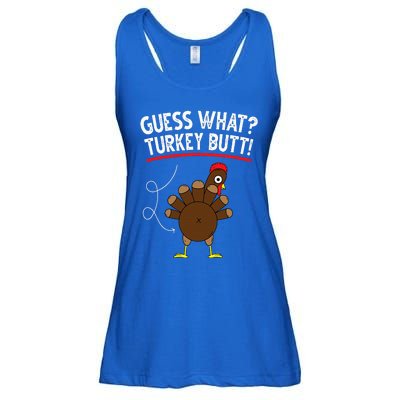 Guess Turkey Pilgrim Funny Thanksgiving Ladies Essential Flowy Tank