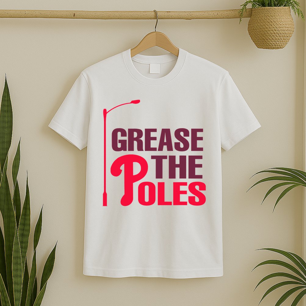 Grease The Poles Philadelphia Baseball Fan Lover T-Shirt
