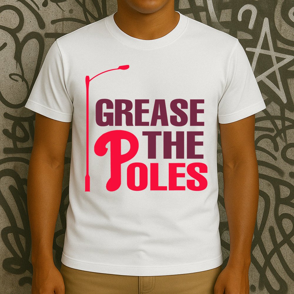 Grease The Poles Philadelphia Baseball Fan Lover T-Shirt