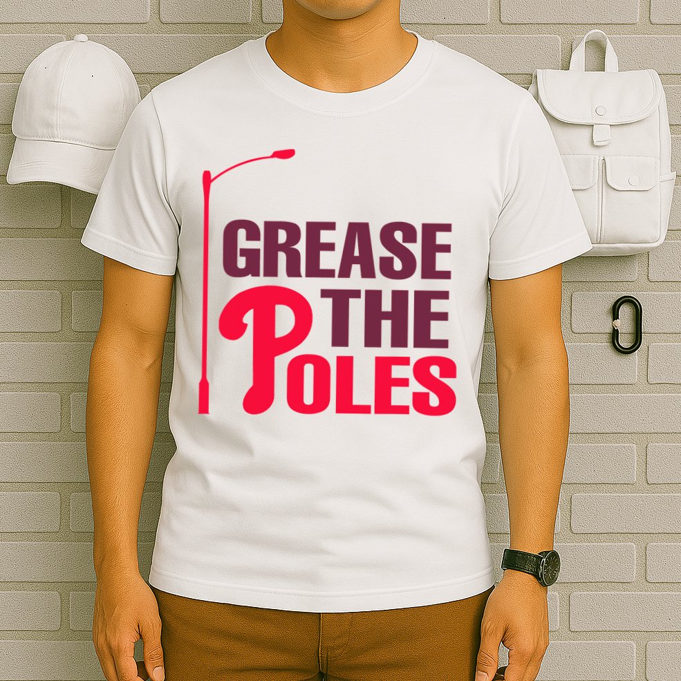 Grease The Poles Philadelphia Baseball Fan Lover T-Shirt