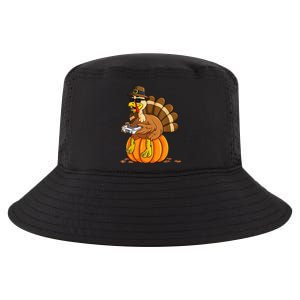 Gamer Turkey Pumpkin Retro Thanksgiving Video Games Cool Gift Cool Comfort Performance Bucket Hat