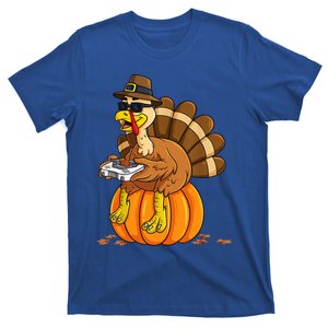 Gamer Turkey Pumpkin Retro Thanksgiving Video Games Cool Gift T-Shirt