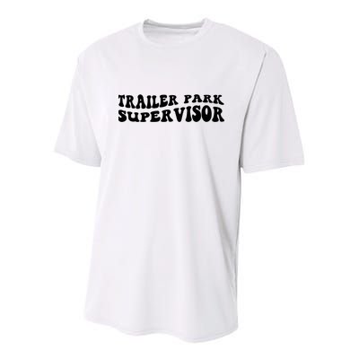 Groovy Trailer Park Supervisor Funny Joke Quote Youth Performance Sprint T-Shirt
