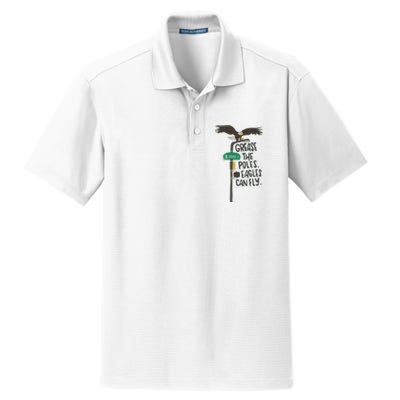 Grease The Poles Fly Philadelphia Football Philly Sports Team Dry Zone Grid Polo