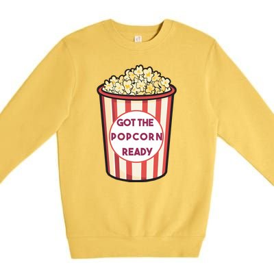 Got The Popcorn Ready Movie Night Premium Crewneck Sweatshirt