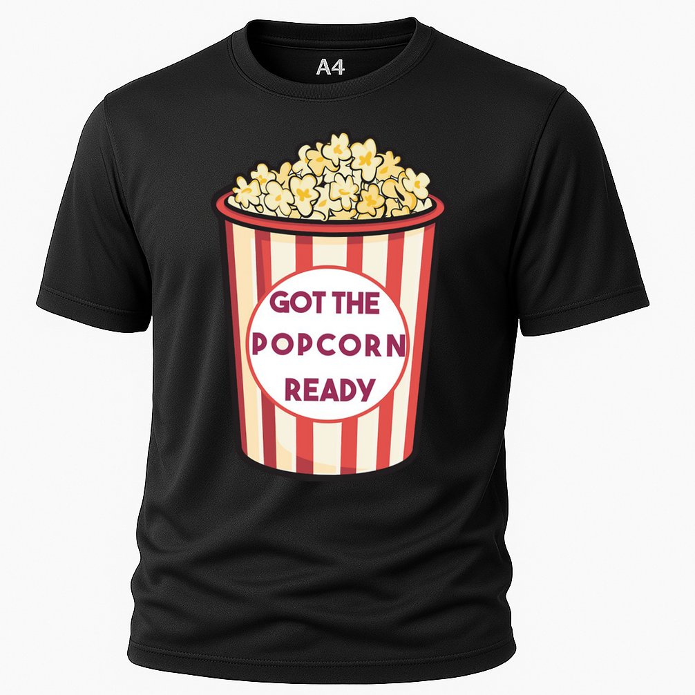 Got The Popcorn Ready Movie Night Cooling Performance Crew T-Shirt