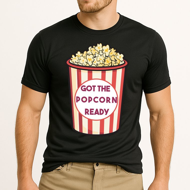 Got The Popcorn Ready Movie Night Cooling Performance Crew T-Shirt