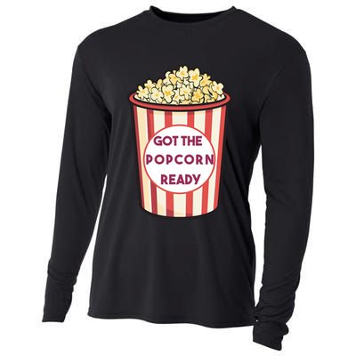 Got The Popcorn Ready Movie Night Cooling Performance Long Sleeve Crew