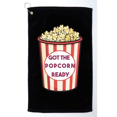 Got The Popcorn Ready Movie Night Golf Towel