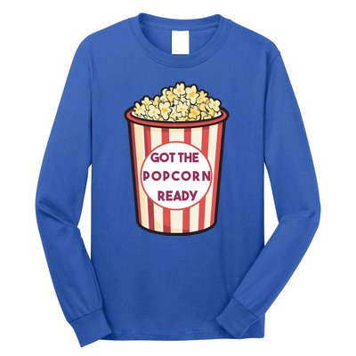 Got The Popcorn Ready Movie Night Long Sleeve Shirt