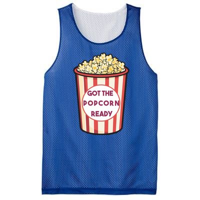 Got The Popcorn Ready Movie Night Mesh Reversible Basketball Jersey Tank