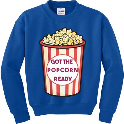 Got The Popcorn Ready Movie Night Kids Sweatshirt