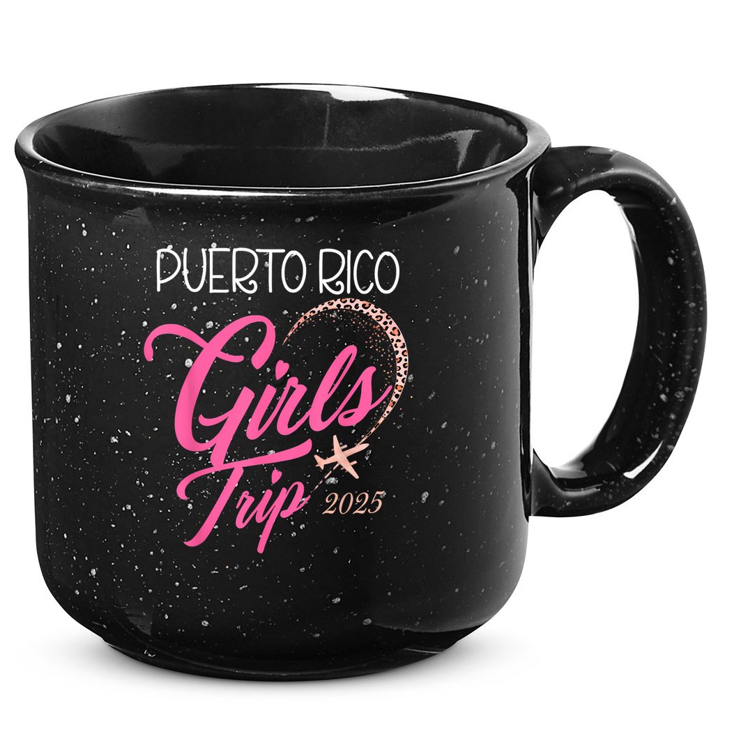 Girl Trip Puerto Rico 2025 Vacation Weekend Birthday Squad 15oz Campfire Ceramic Mug