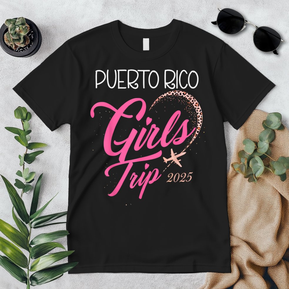 Girl Trip Puerto Rico 2025 Vacation Weekend Birthday Squad Premium T-Shirt