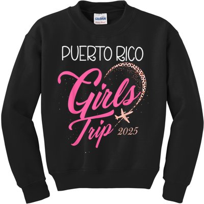 Girl Trip Puerto Rico 2025 Vacation Weekend Birthday Squad Kids Sweatshirt