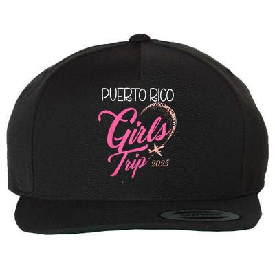 Girl Trip Puerto Rico 2025 Vacation Weekend Birthday Squad Wool Snapback Cap