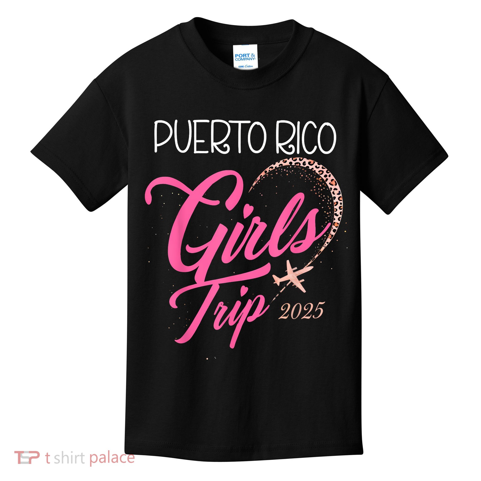 Girl Trip Puerto Rico 2025 Vacation Weekend Birthday Squad Kids T-Shirt