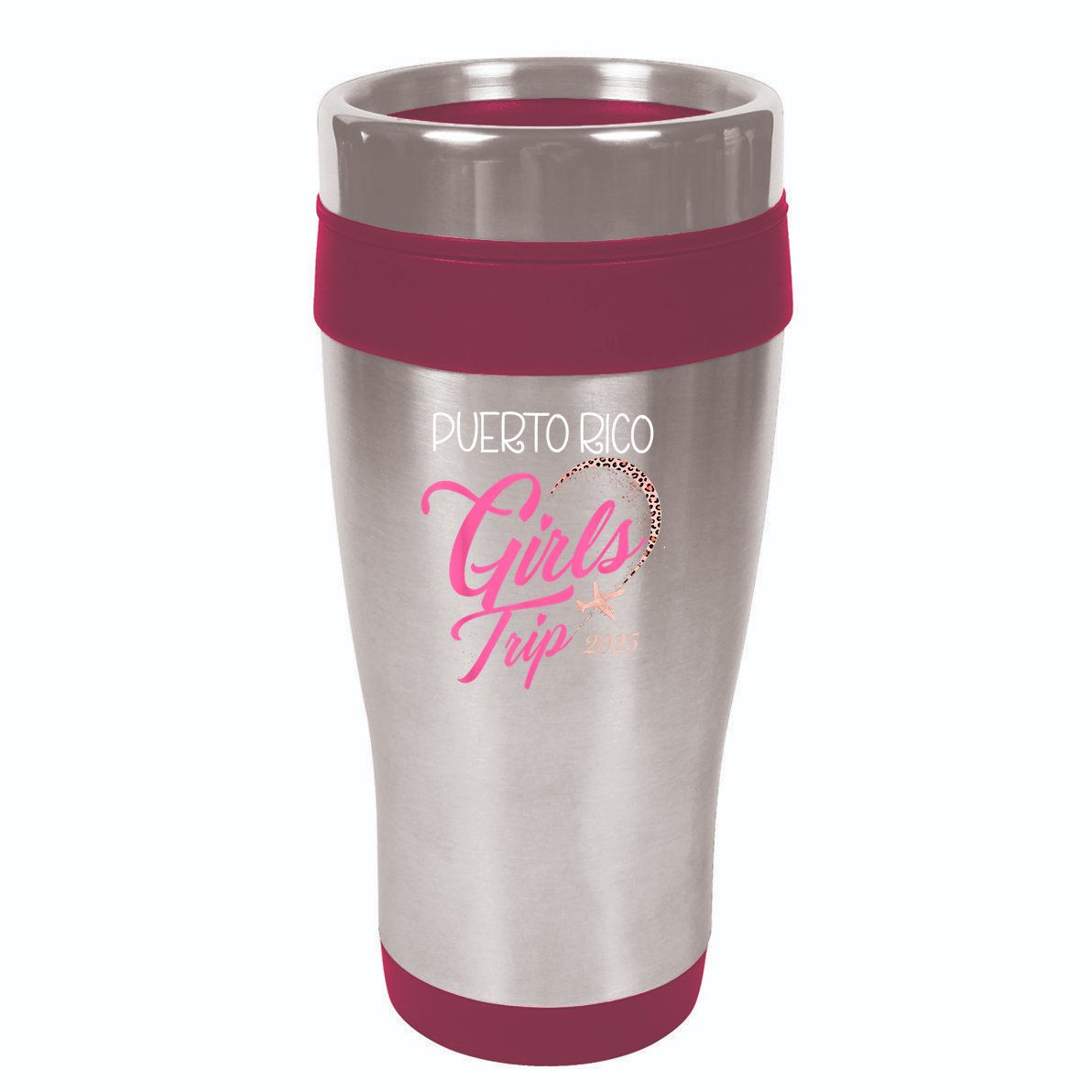 Girl Trip Puerto Rico 2025 Vacation Weekend Birthday Squad 16oz Travel Tumbler