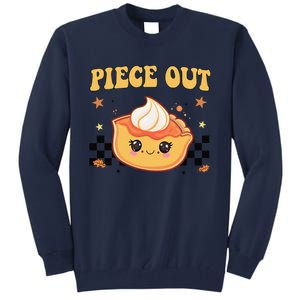 Girl Thanksgiving Piece Out Pieshirt Funny Tall Sweatshirt