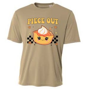 Girl Thanksgiving Piece Out Pieshirt Funny Cooling Performance Crew T-Shirt