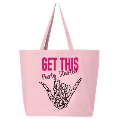 Get This Party Started Rock Skeleton 25L Jumbo Tote