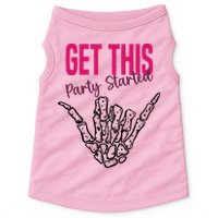 Get This Party Started Rock Skeleton Doggie Tank
