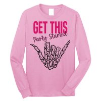 Get This Party Started Rock Skeleton Long Sleeve Shirt