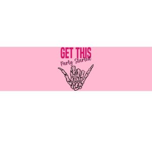 Get This Party Started Rock Skeleton Bumper Sticker